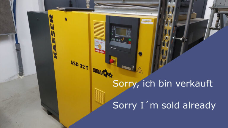 Read more about the article 4644 KAESER ASD32T Schraubenkompressor + Kältetrockner
