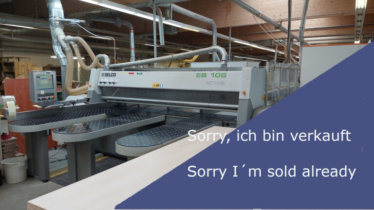 Mehr über den Artikel erfahren 4676 SELCO EB 108 CNC Plattenaufteilsäge