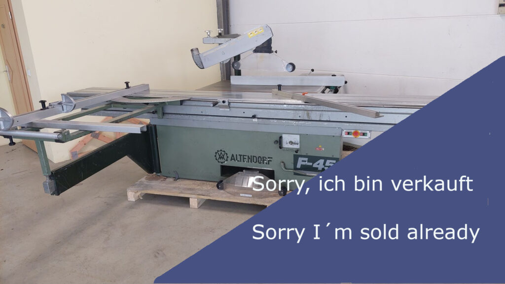 Formatkreissäge Altendorf F 45